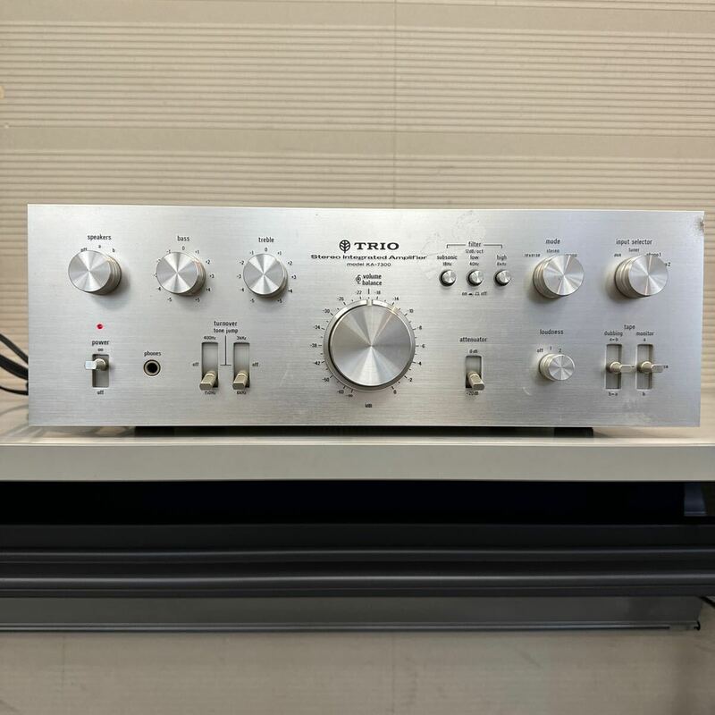 17 TRIO 通電OK トリオ KA‐7300 stereo Integrated Amplifier プリメインアンプ オーディオ機器