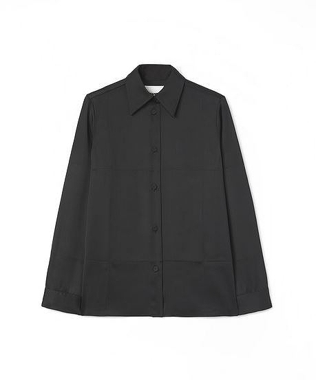 ジルサンダー （JIL SANDER） プリーツディテール シャツ 長袖 J04DL0103 サイズ30 ブラック ウェア（新品）