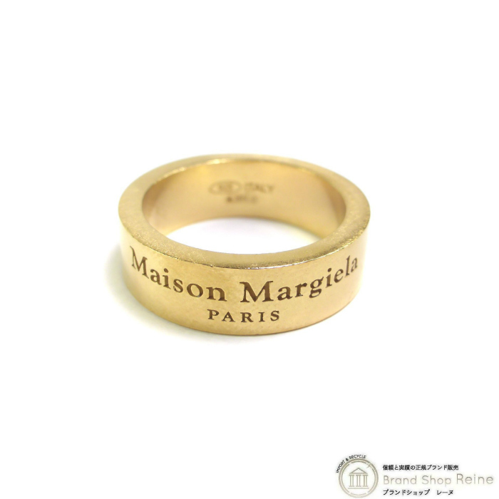 メゾン マルジェラ （Maison Margiela） ロゴ リング ミディアム Ag925 指輪 13.5号 04 ゴールド SM1UQ0081（新品）