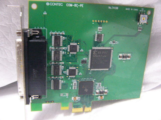 ★動作保証美品★ CONTEC COM-8C-PE 8ch シリアル通信 PCI Expressボード RS-232C