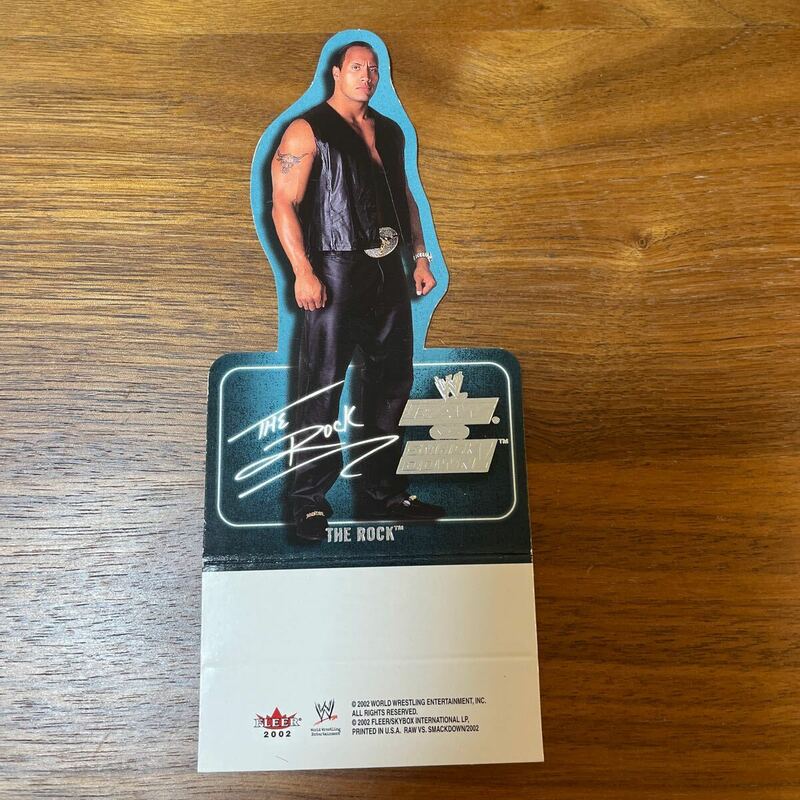 FLEER 2002 RAWvsSMACKDOWN THE ROCK ザ・ロック ボックストッパー スタンドカード WWE ドゥエイン・ジョンソン