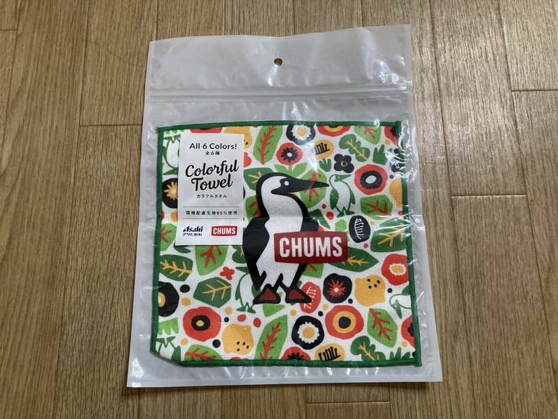 新品非売品未開封☆ CHUMS チャムス カラフルタオルアサヒ飲料 送料120円　