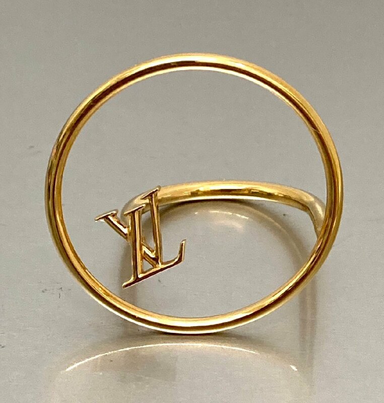 ルイヴィトン バーグ LV エクリプス ロゴリング M00769 リング 指輪 ゴールドカラー