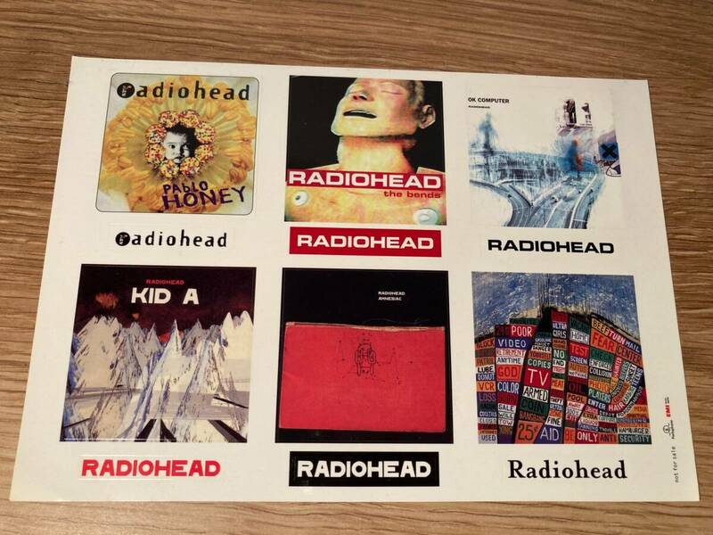 レディオヘッド　ステッカー　 Radiohead　sticker