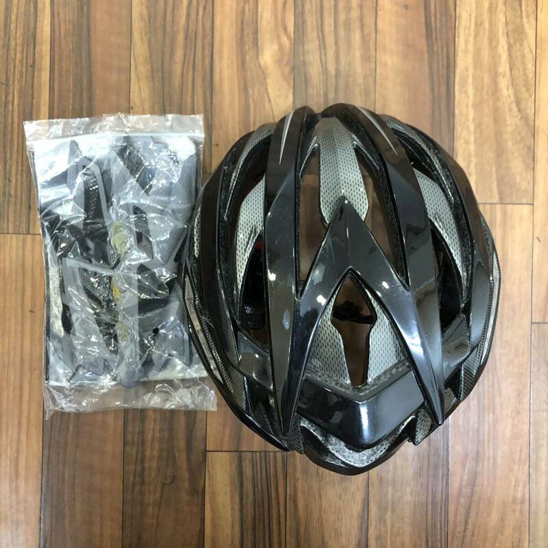 【TC0503】WG-1 ヘルメット MET CARBON TRENTA UAE ロードバイク 軽量ヘルメット カーボンヘルメット 自転車 JFC APROVED2013 黒 グレー K