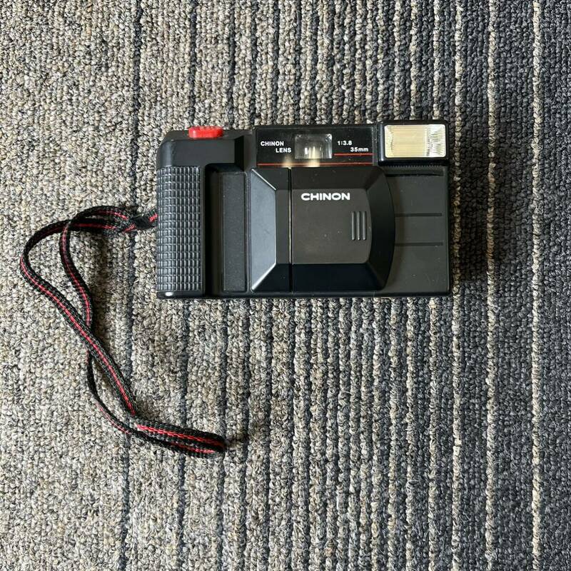 【TH0521】CHINON 1:3.8 35mm レンズ 35F-I コンパクトフィルムカメラ 動作未確認 付属品なし