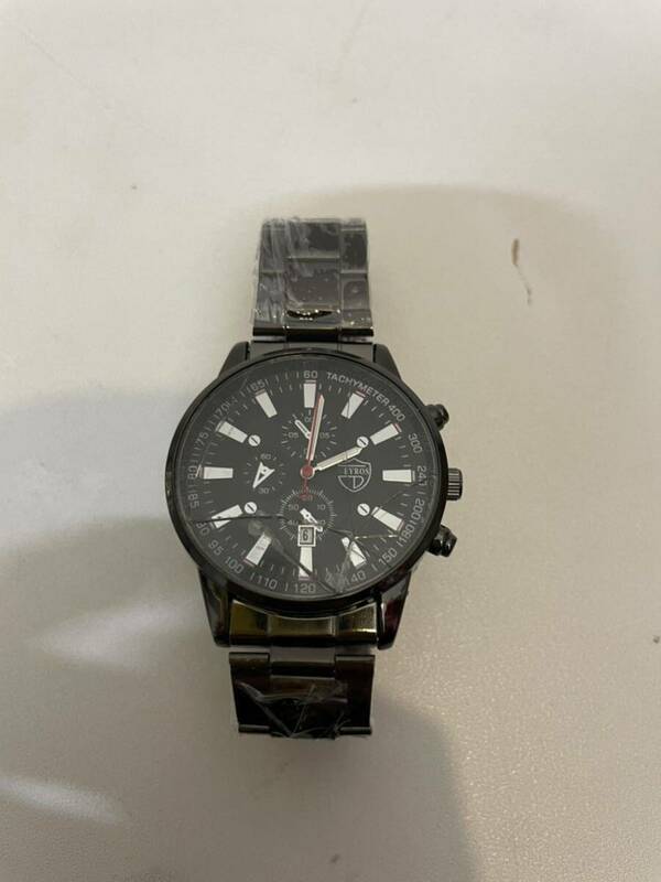 【FS0519】DEYROS ジャンク腕時計 破損 稼働 クロノグラフ メンズ腕時計