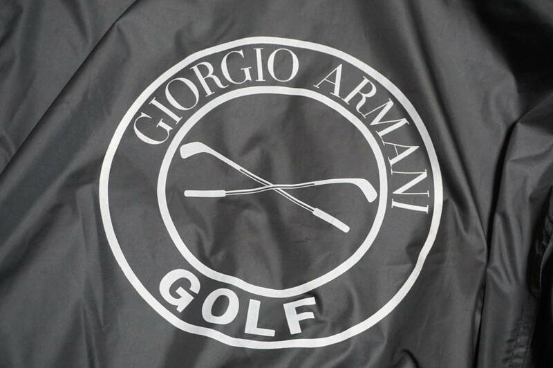 11260/ アルマーニ ゴルフ Giorgio Armani GOLF『 スポーティ・エレガンスを纏う 』 GAビックロゴ スイングトップ 収納フード付 ブルゾン