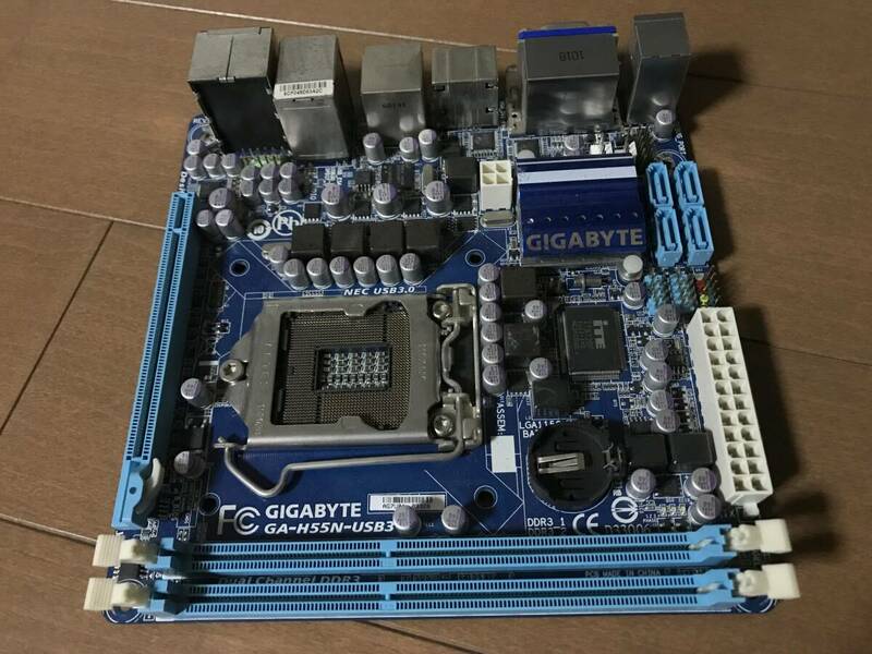 GIGABYTE GA-H55N-USB3 LGA1156 mini-ITX マザーボード 即決