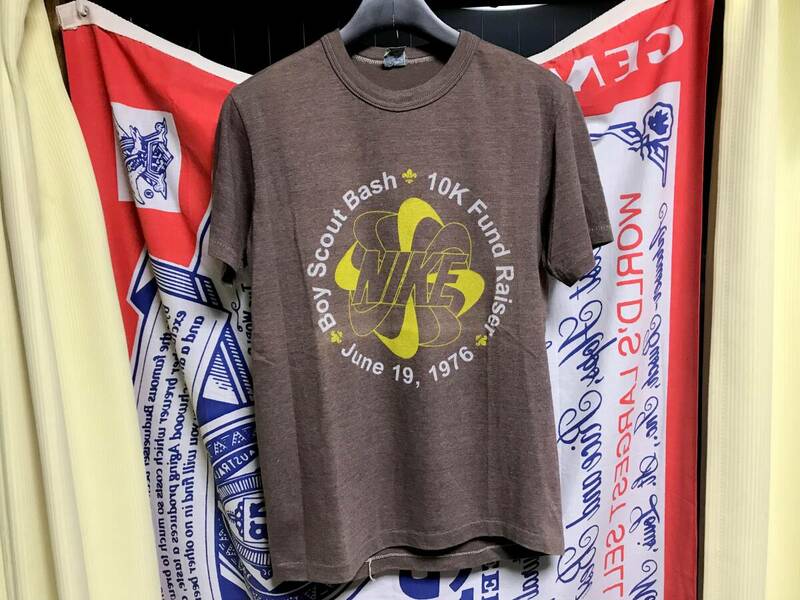 貴重レア USA製 70's NIKE ナイキ 風車 ロゴ Tシャツ ビンテージ