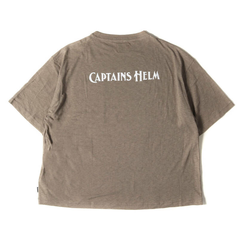 Captains Helm Tokyo キャプテンズヘルム Tシャツ サイズ:L セレクトショップ限定 バックロゴ ポケットTシャツ BACK LOGO POCKET TEE モカ