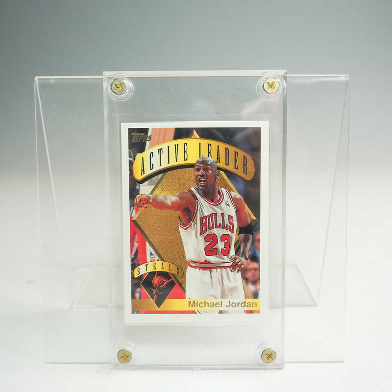 TOPPS STEALS #4 Michael Jordan マイケルジョーダン 1995-96 ACTIVE LEADER カード コレクション NBA K5262