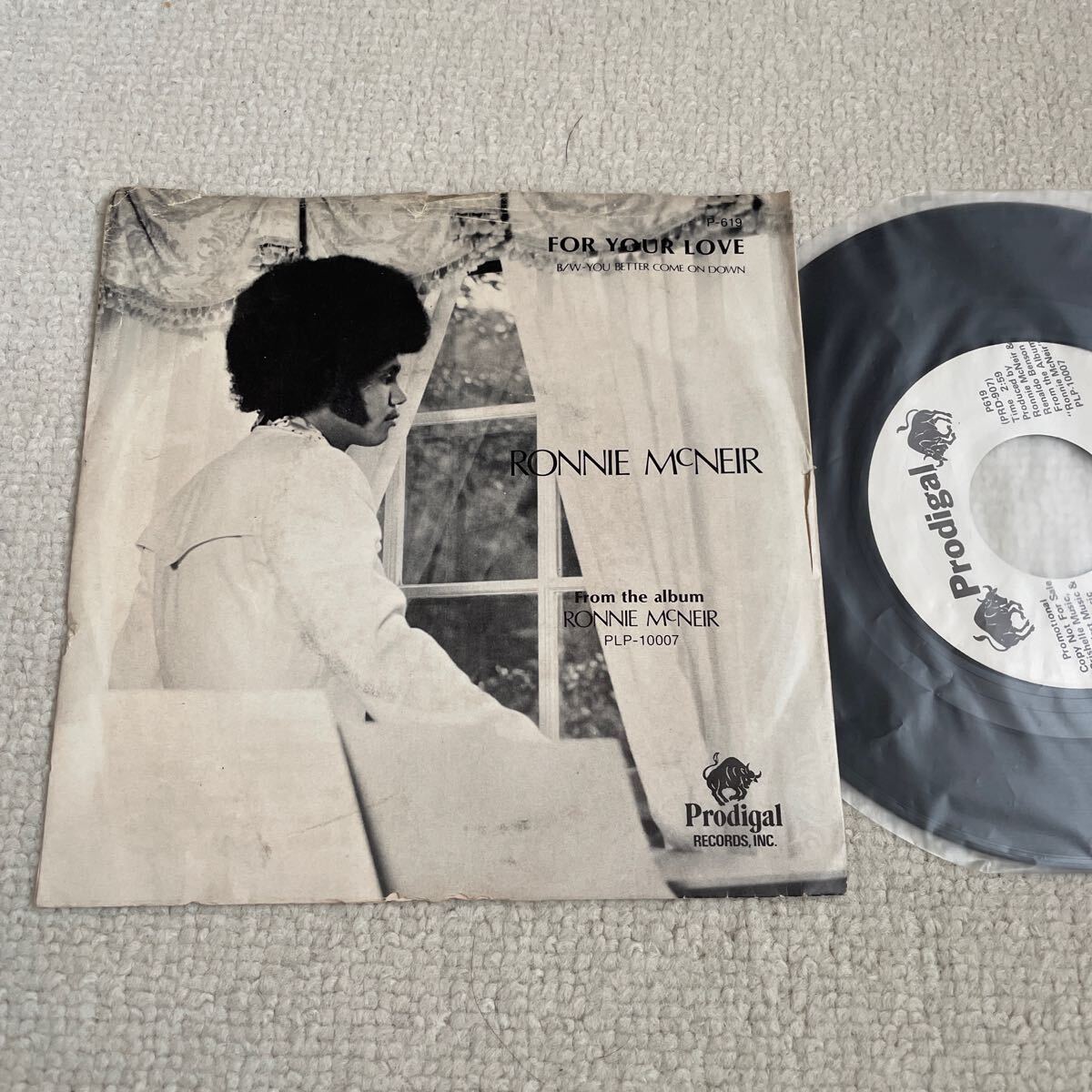 Ronnie McNeir For Your Love promo ジャケ付