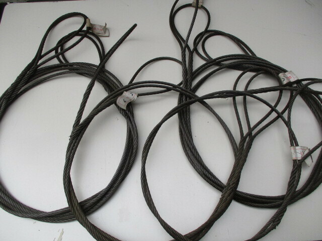 P237/未使用 7本セット ワイヤーロープ 6ｍｍ×3M(4本) 6ｍｍ×2M(3本) まとめ売り 工事用材料