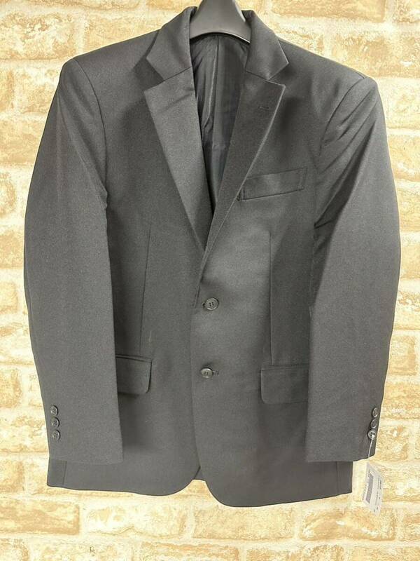 L70/新品 A4 シングル ジャケット 上着 黒 ブラック 合物 春秋 メンズ 紳士 ブレザー