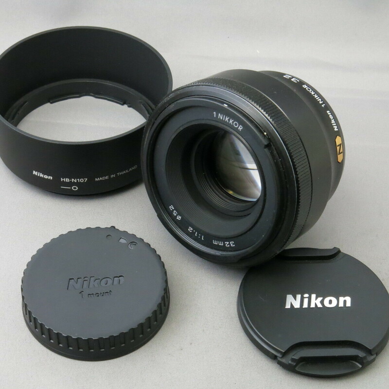 【美品】Nikonニコン　NIKON1 32mmF1.2　★NO.8261
