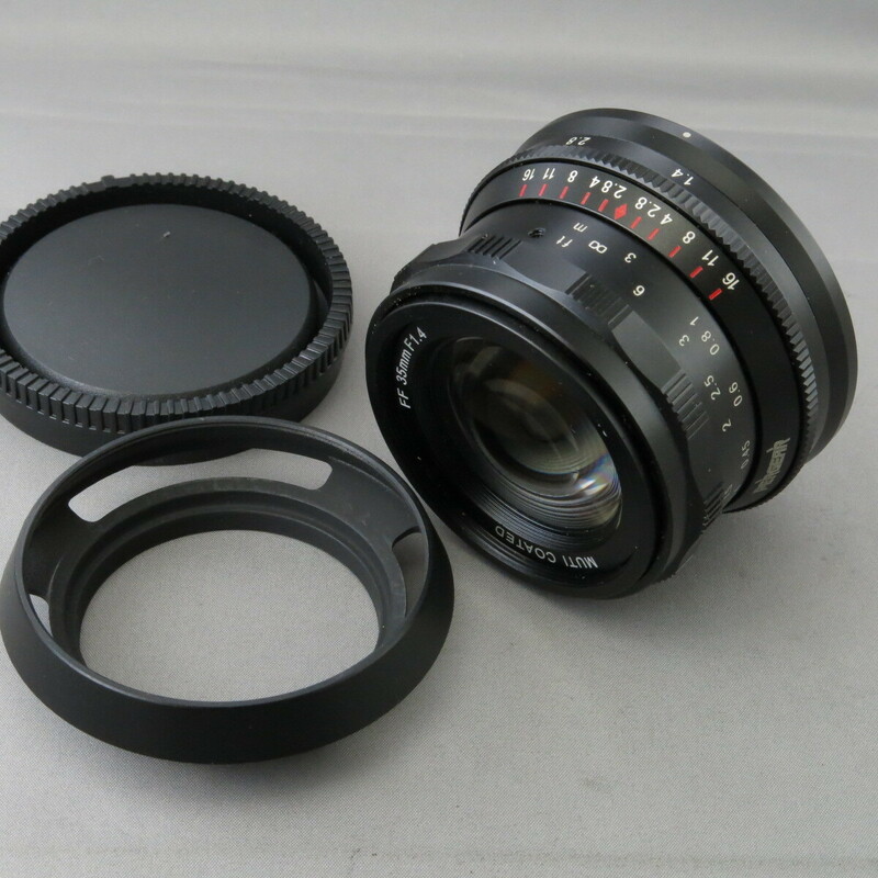 【美品】PERGEAR　ソニーE用35mmF1.4　SONYソニーEマウント★NO.8291