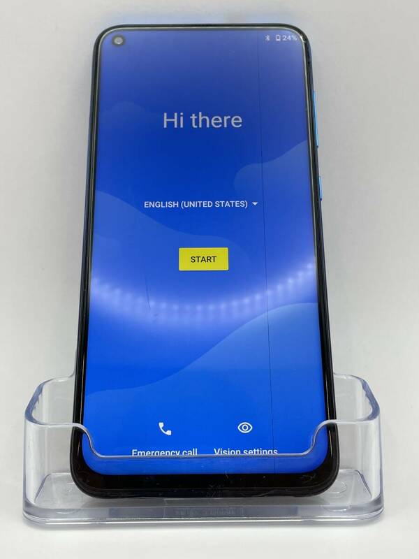 （H-1138)【爆速発送・土日発送可】 OUKITEL　C21 ブルー　64GB 1円スタート SIMフリー アンドロイド Android