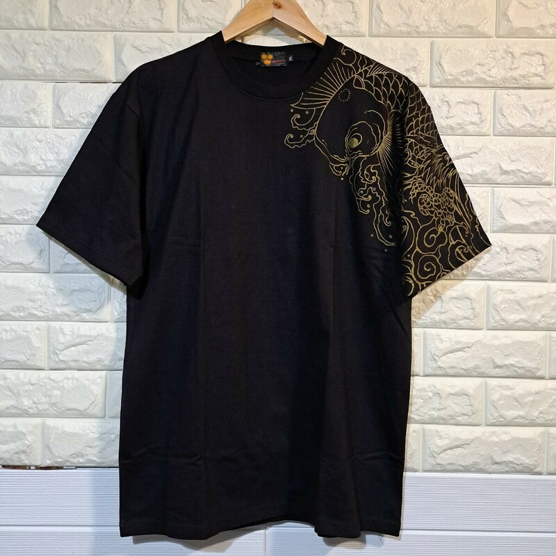 [ARAPACE] 鯉龍鳳凰 和柄 半袖 Tシャツ [サイズ:XL] 検/ 雅結 クロップドヘッズ 絡繰魂 華鳥風月 satori 参丸 錦 爆烈爛漫娘 泥棒日記