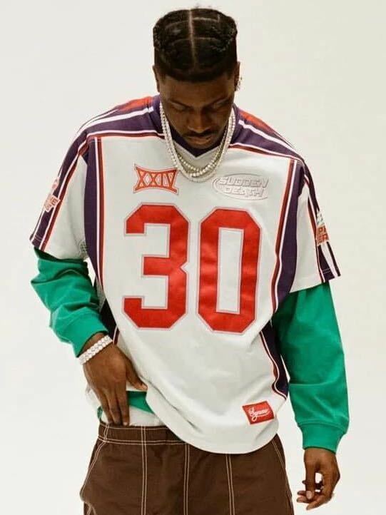 送料無料 M 白 Supreme Sudden Death Football Jersey White 24SS シュプリーム サドンデス フットボール ジャージー ホワイト 30周年 新品