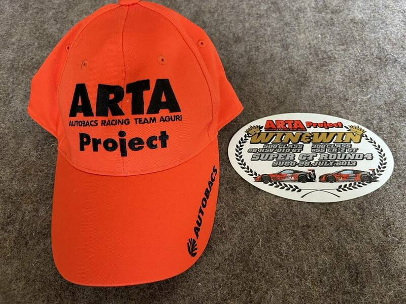 ARTA AUTOBACS RACING TEAM AGURI Project(オートバックス レーシング チーム アグリ プロジェクト ) 帽子 ステッカー セット 売り切り