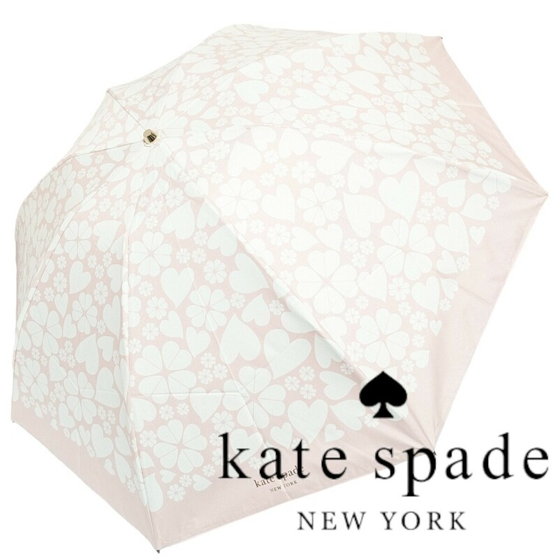 新品 ケイトスペードニューヨーク kate spade NEW YORK 晴雨兼用傘 折り畳み傘 折りたたみ傘 ハート ピンク レディース 女性用