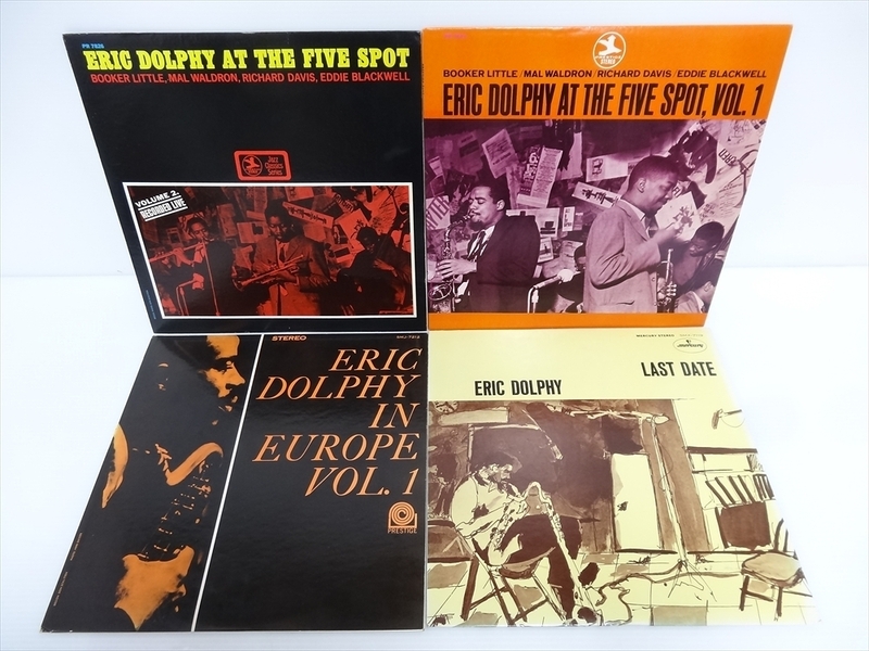 エリック・ドルフィ ERIC DOLPHY　LP 4枚　LAST DATE/IN EUROPE Vol.1/AT THE FIVE SPOT