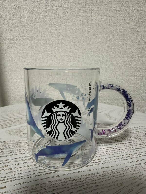 スターバックス STARBUCKS 耐熱グラスマグ マグカップ スタバ Starbucks グラス マグ ビーズハンドル