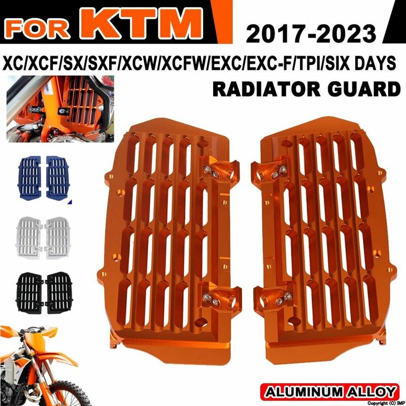 Ktm exc xcf xc excf xcfw tpi 6日125 250 300 350 400 450 500 2017-2022 2023ラジエーターグリルガードグリルカバープロテクター