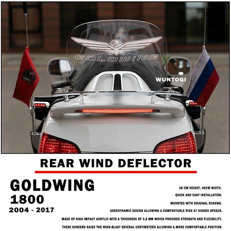 Goldwingフロントガラス リアウィンドデフレクター ホンダgoldwing 1800ゴールドウイング1800 リアウィンドデフレクター