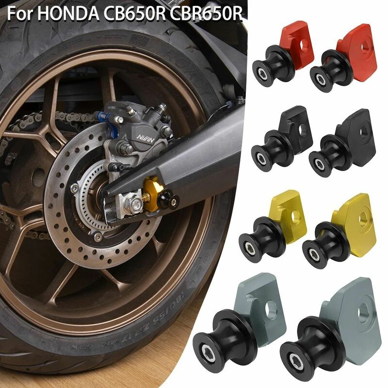 ホンダ用チェーン調整フレームスイングアームプールスライダー リアフォークアクスルスタンド cb650r cb650f cbr650f cb650f 20142023