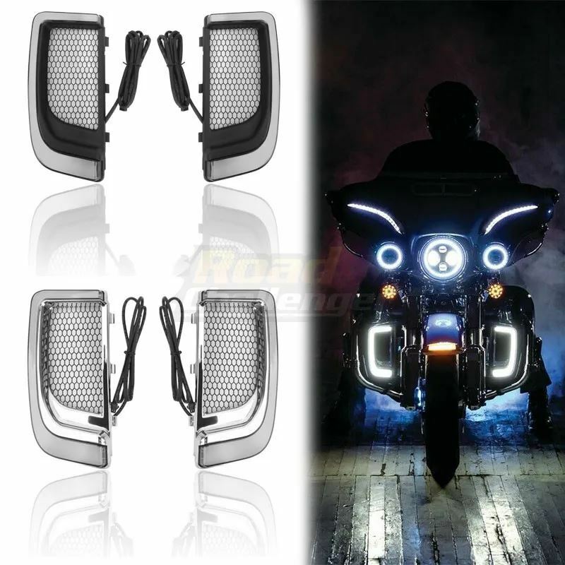 LED バイクフェアリング ブレーキライト ハーレー ツーリング ストリート グライド ロード ギア用