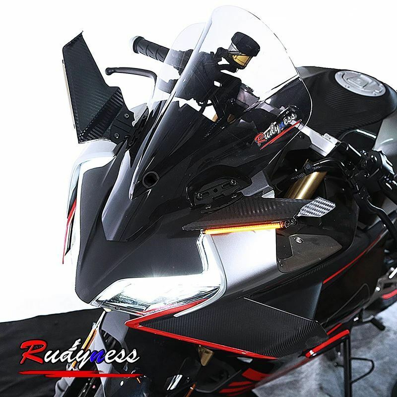 汎用 バイクリアスポイラー ホンダcbr650r cf450sr用ミラー付きリアビューDVR