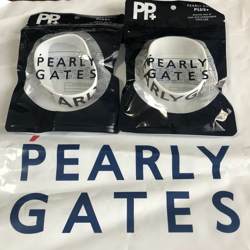 【新品】2本組 PEARLY GATES パーリーゲイツ シリコンブレスレット 虫が寄ってこない香り ブレスレット アンクレット