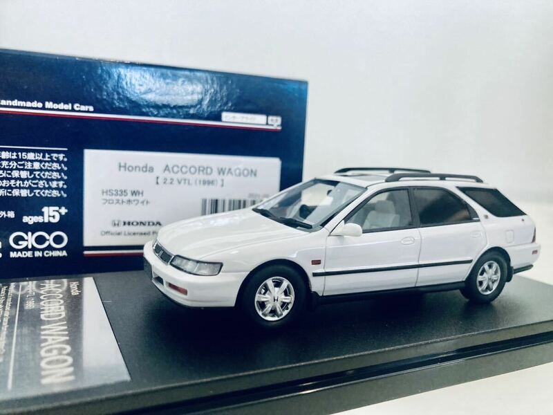 【送料無料】1/43 ハイストーリー Honda Accord Wagon ホンダ アコード ワゴン 2.2 VTL 1996 フロストホワイト