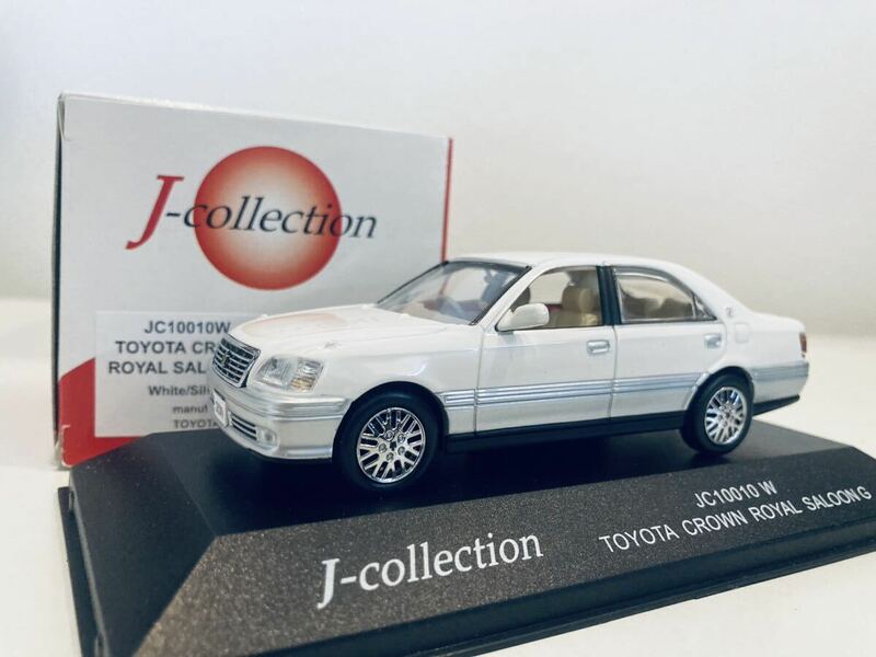 【送料無料】 1/43 京商 Jコレクション トヨタ クラウン ロイヤルサルーン G (170系) 1999 White/Silver