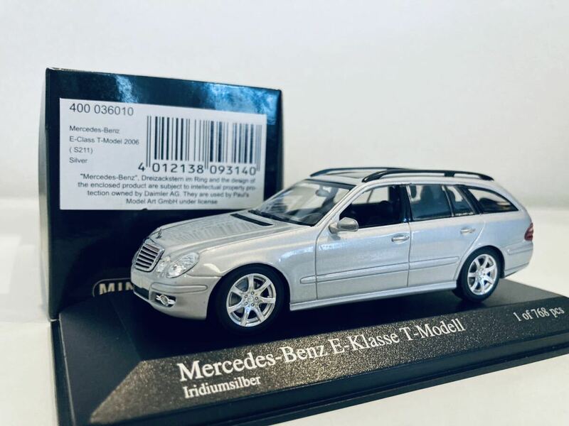 【送料無料】1/43 Minichamps Mercedes Benz メルセデス ベンツ Eクラス Tモデル 2006 (S211) Silver