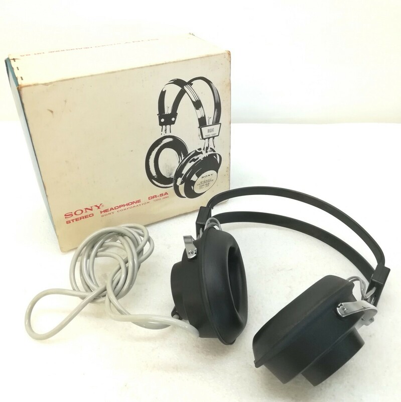 f2189/【音出し確認済】SONY STEREO HEADPHONE DR-5A ステレオヘッドホン 現状品