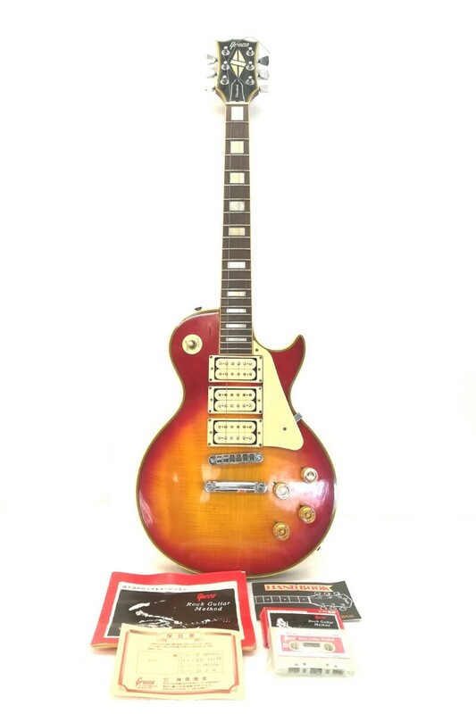 f2219/【音出し確認済】Greco グレコ エレキギター EG-600PR シリアル: F785372 2本弦なし 昭和53年購入 現状品