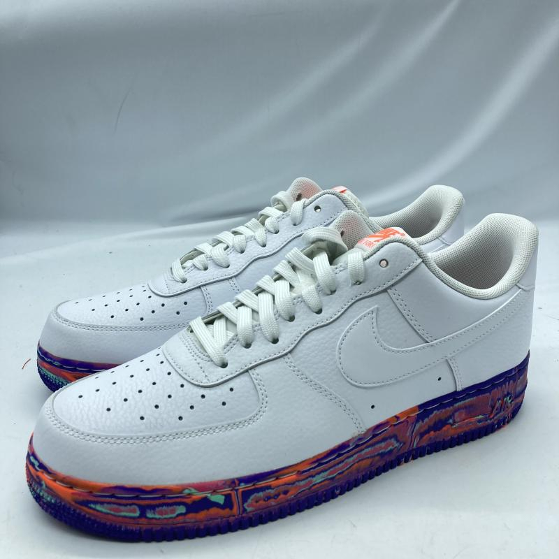 【中古】NIKE AIR FORCE1 07 LV8 LTHR WHITE 30cm AJ9507-100 ナイキ [240019454195]