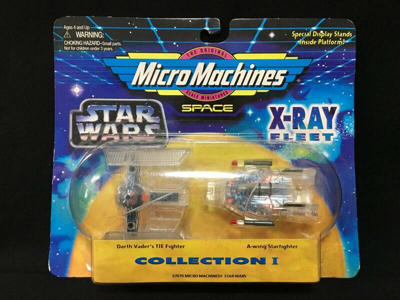デッドストック GALOOB マイクロマシーン スターウォーズ X-RAY FLEET Ⅰ タイファイター Aウイング STAR WARS