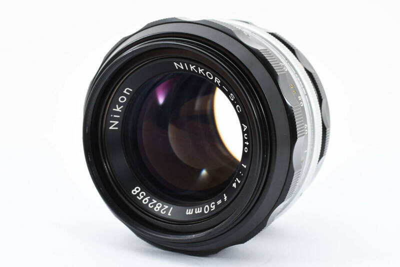 ★良品★NIKON ニコン NIKKOR-S.C Auto 50mm f1.4 MF レンズ★　R5126＃290