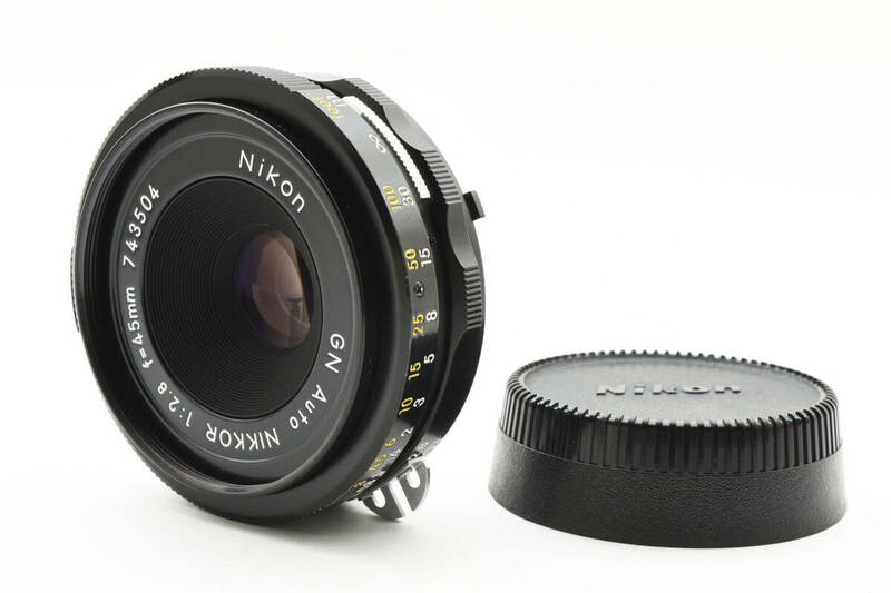 ★美品★ニコン NIKON GN AUTO NIKKOR 45mm f2.8 Ai改★　R5142＃980