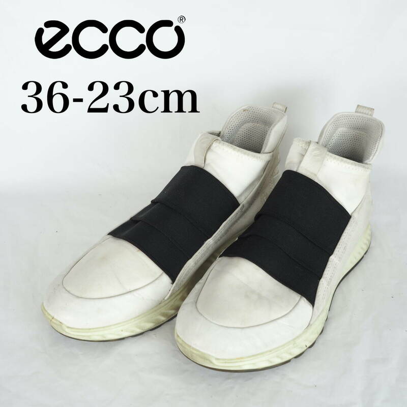 MK6630*ecco*エコー*レディーススリッポンシューズ*36-23cm*白