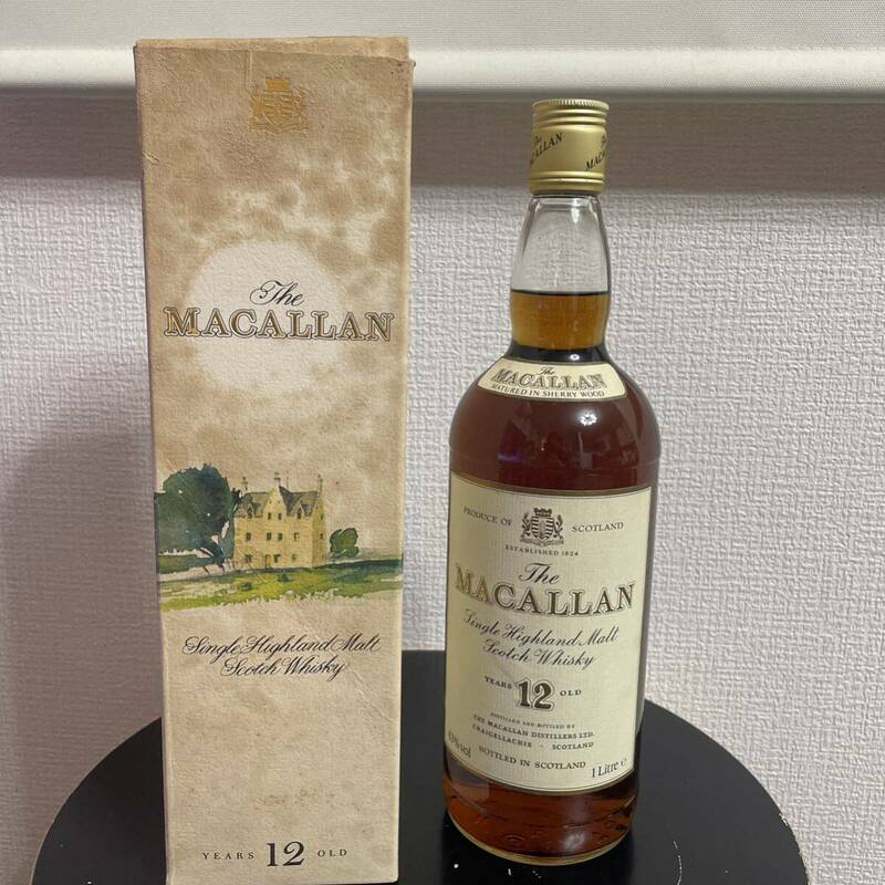 マッカラン12年　1000ml 旧ボトル　箱付き　未開封　液面良好MACALLAN スコッチ