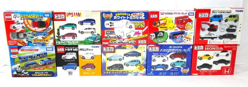 7602T/1円～ 未開封★トミカ TOMY まとめて10箱セット/弐代倶楽部・トヨタ イプサムセット・日清食品アドカーセット・トミカ40年記