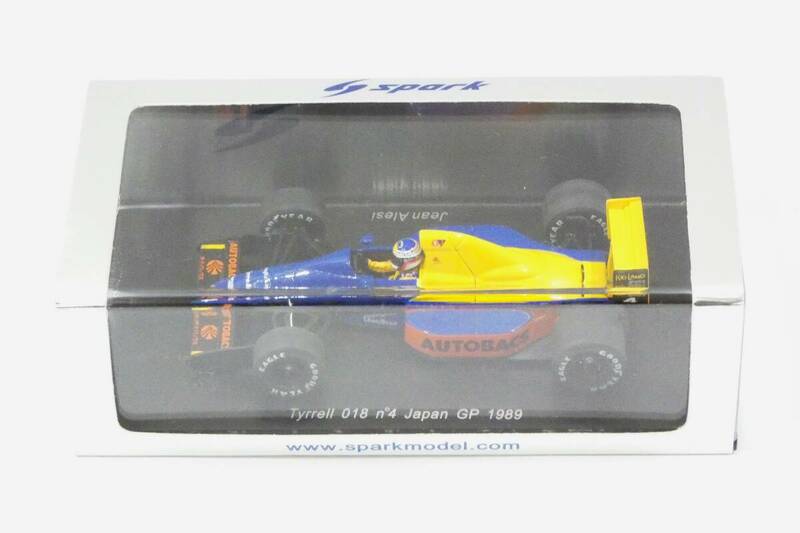 7599T/未開封★Spark スパーク 1/43 Tyrrell ティレル018 1989 日本GP ジャン・アレジ #4 キャメル タバコ仕様 S1880/デカール未貼付