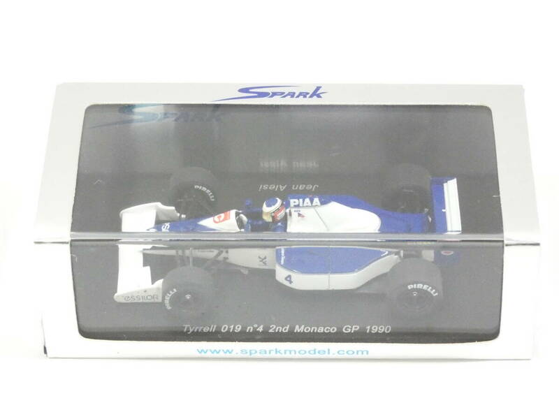 7503T/未開封★Spark スパーク 1/43 S1698 Tyrrell 019 #4 2nd Monaco GP 1990 J. Aresi アレジ ティレル marlboro デカール未貼付