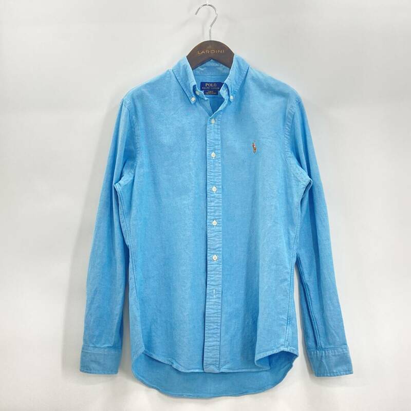 Polo Ralph Lauren　ボタンダウンシャツ　Lサイズ　ブルー　メンズ