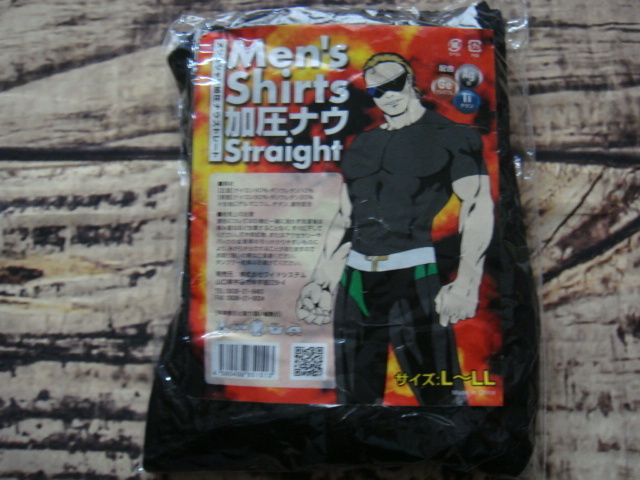 Men's Shirts加圧ナウStraight^,,.メンズシャツ加圧ナウストレート(配合:Ag銀・Geゲルマニウム・Tiチタン)サイズ:L~LL・黒.,,^「未使用品」